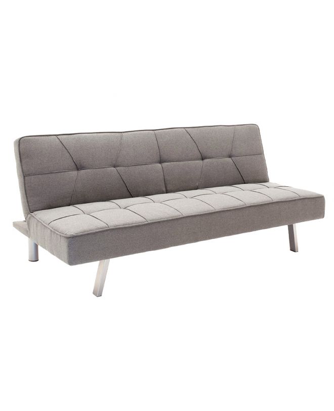 Καναπές-κρεβάτι Travis  3θέσιος ύφασμα γκρι 175x83x74εκ