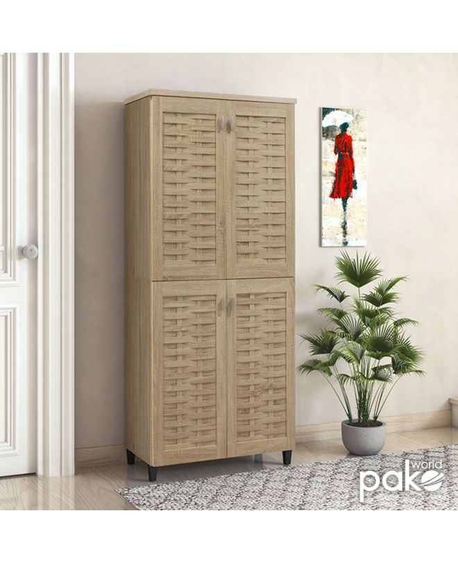 Παπουτσοθήκη-ντουλάπα MANTAM  24 ζεύγων χρώμα sonoma 78x40x170,5εκ