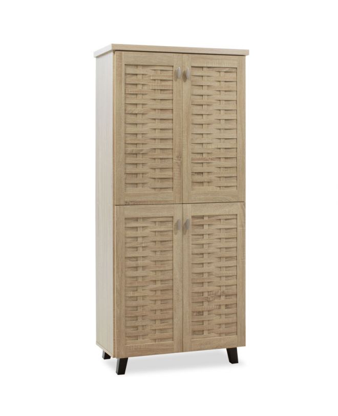 Παπουτσοθήκη-ντουλάπα MANTAM  24 ζεύγων χρώμα sonoma 78x40x170,5εκ