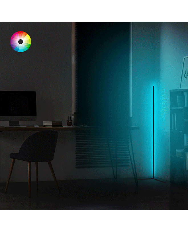 Φωτιστικό δαπέδου Esthetic  LED μαύρο 30x2x120εκ