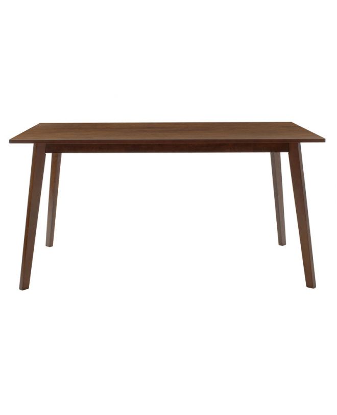 Τραπέζι Benson  MDF με καπλαμά χρώμα καρυδί 150x90x75εκ