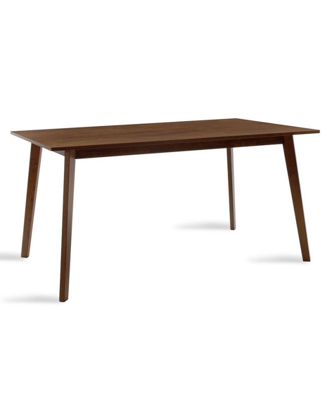 Τραπέζι Benson  MDF με καπλαμά χρώμα καρυδί 150x90x75εκ