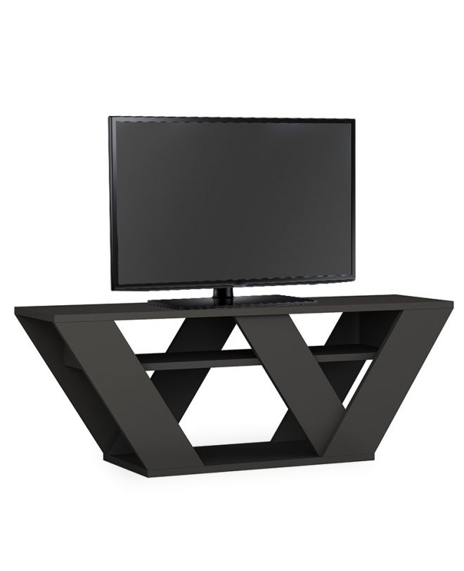 Έπιπλο τηλεόρασης Pipralla  ανθρακί 110x30x40εκ
