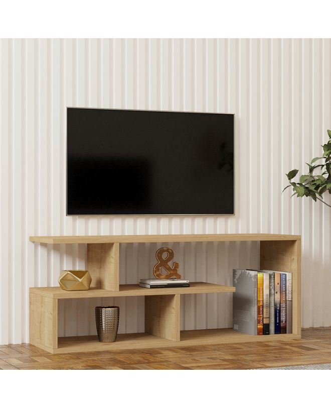 Έπιπλο τηλεόρασης Waldo  φυσικό μελαμίνης 100x29,5x40εκ