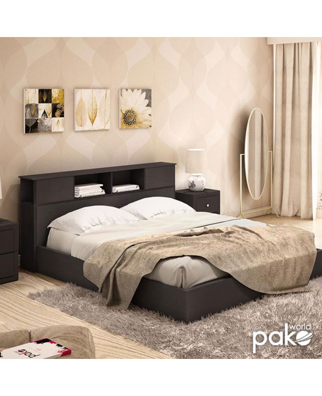 Κρεβάτι διπλό OLYMPUS  χρώμα wenge 160x200εκ