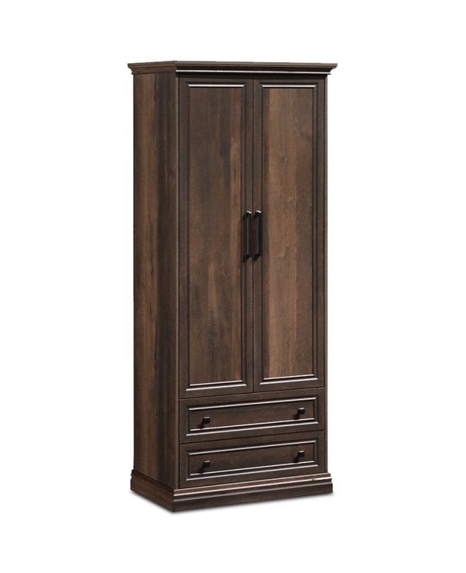 Ντουλάπα ρούχων δίφυλλη Mozart  χρώμα καρυδί 83x52x202,5εκ