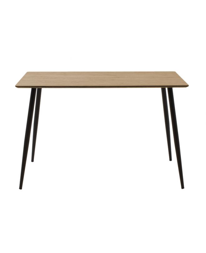 Τραπέζι Cuba  MDF sonoma-μαύρο 120x80x76εκ