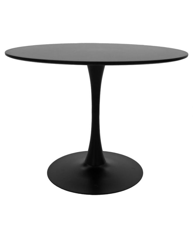 Τραπέζι Balou  MDF μαύρο Φ100x75εκ
