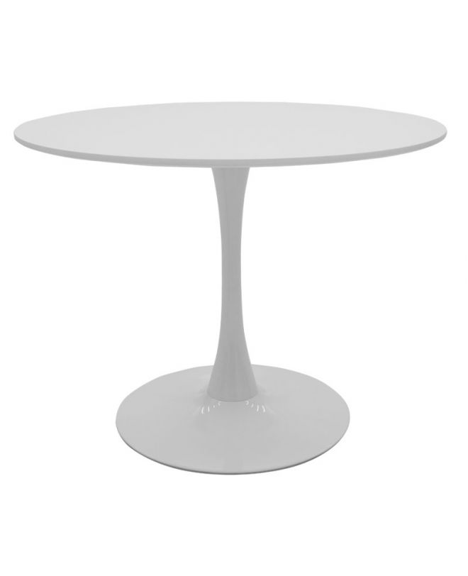 Τραπέζι Balou  MDF λευκό Φ100x75εκ