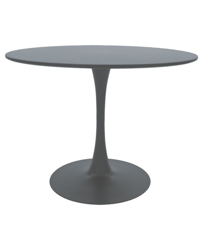 Τραπέζι Balou  MDF ανθρακί ματ Φ100x75εκ