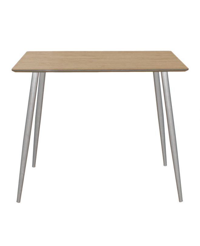 Τραπέζι Cuba  MDF sonoma-λευκό 70x70x75εκ