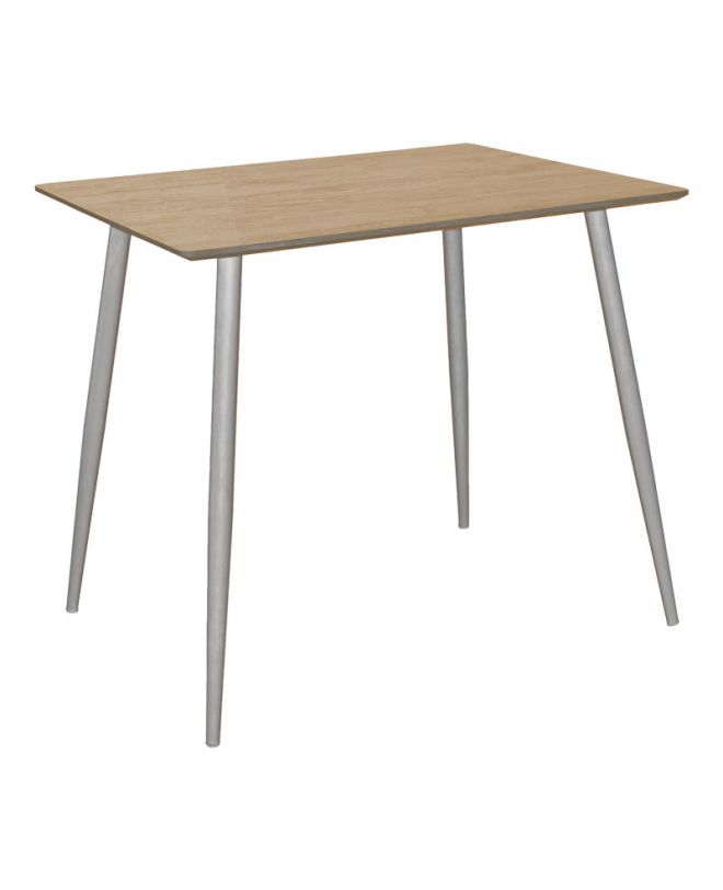 Τραπέζι Cuba  MDF sonoma-λευκό 70x70x75εκ