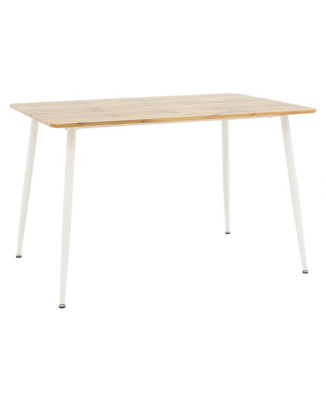 Τραπέζι Cuba  MDF sonoma-λευκό 120x80x75εκ