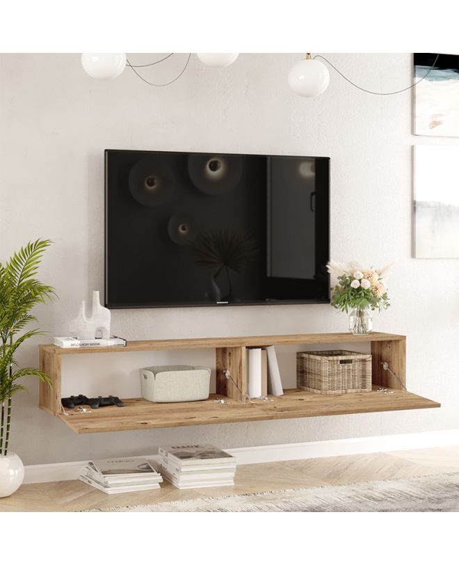 Έπιπλο τηλεόρασης επιτοίχιο Dello  sonoma 180x31.6x29.6εκ