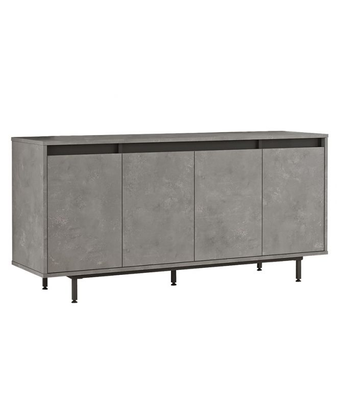Μπουφές Jethro  ανθρακί antique-wenge 160x44.5x75.5εκ