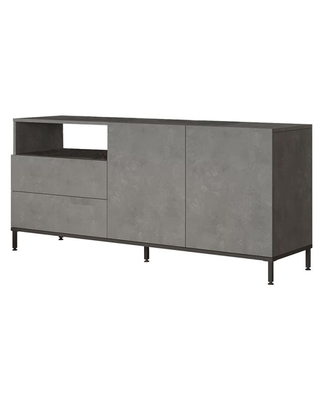 Μπουφές Evaluate  ανθρακί antique-wenge 170x46.5x75.5εκ