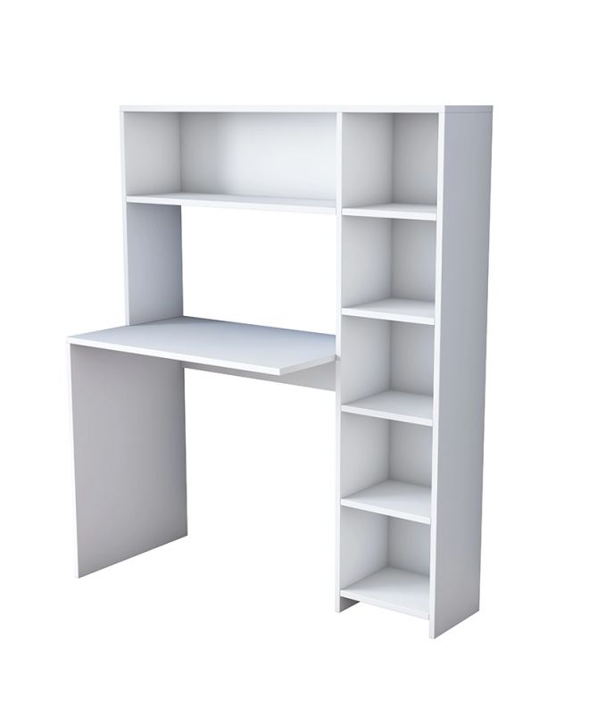 Γραφείο εργασίας-ραφιέρα Janson  λευκό 113x40x142εκ