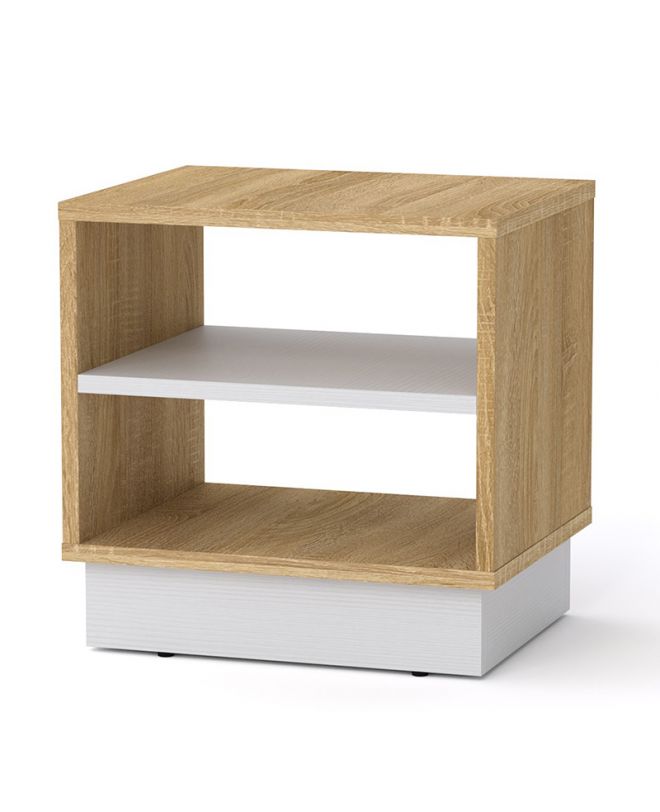 Κομοδίνο Mason  sonoma-λευκό 40x32x40εκ