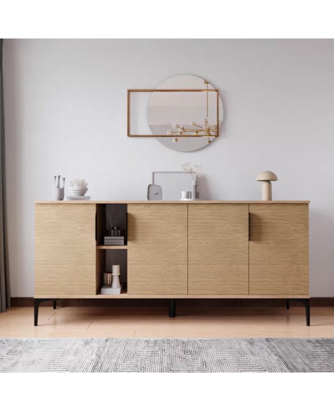 Μπουφές Tajesy  μελαμίνης oak 180x40x78εκ