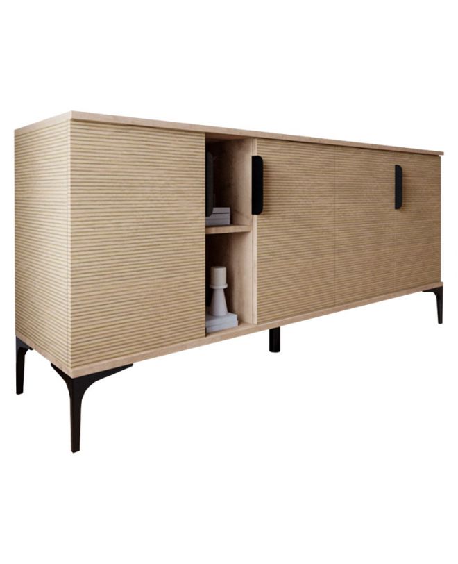 Μπουφές Tajesy  μελαμίνης oak 180x40x78εκ