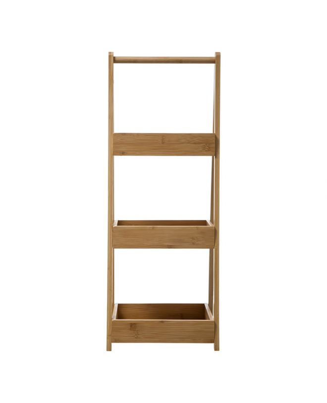 Ραφιέρα επιδαπέδια 3όροφη Dafi  bamboo φυσικό 30x25.5x78εκ