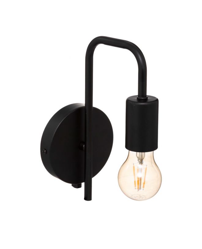 Φωτιστικό τοίχου-απλίκα Zhola  E27 40W μαύρο 17x12x25εκ