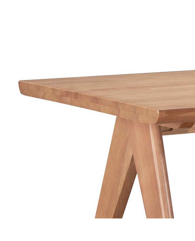 Τραπέζι Winslow  ξύλο rubberwood ανοικτό καρυδί 160x85x75εκ