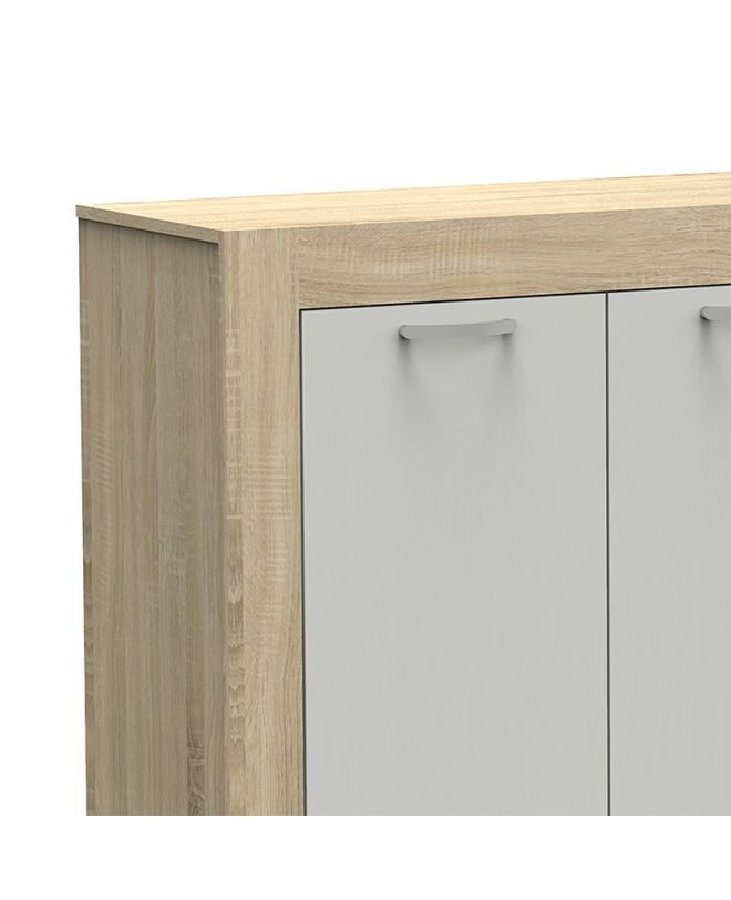 Μπουφές Haven  sonoma-λευκό 180x40x80εκ