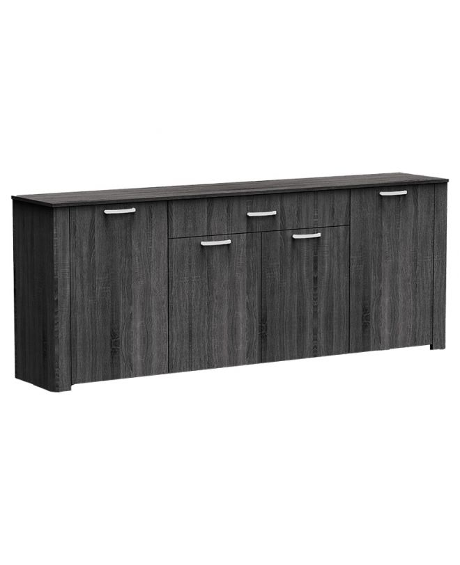 Μπουφές Kinley  grey-wenge 210x40x82εκ