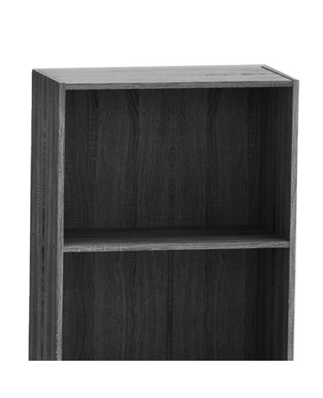 Βιβλιοθήκη Presley  grey-wenge 60x30x167εκ