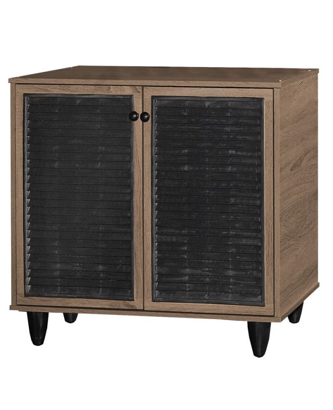 Παπουτσοθήκη-ντουλάπι Ronan  χρώμα καρυδί 70.5x35x66εκ