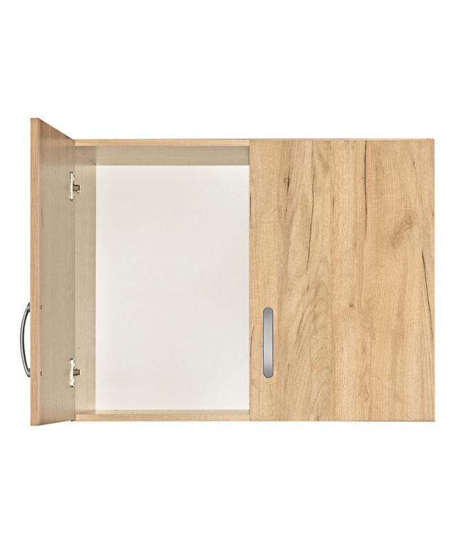 Πατάρι ντουλάπας Zelia  δίφυλλο φυσικό mo 79x42x60εκ