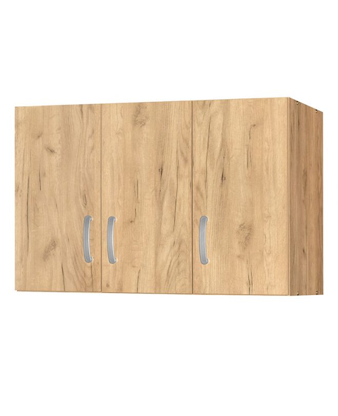 Πατάρι ντουλάπας Zelia  τρίφυλλο φυσικό mo 90x42x60εκ