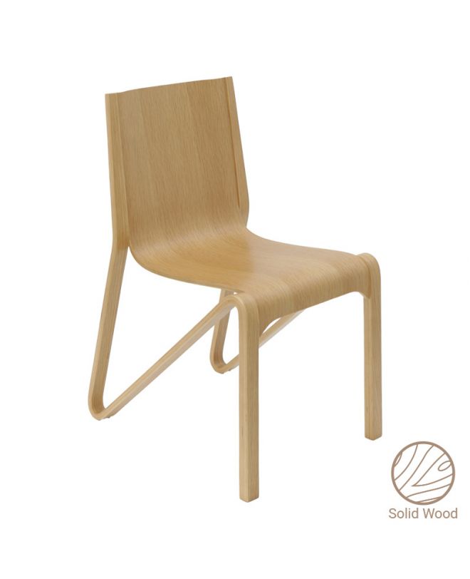 Καρέκλα Artur  φυσικό δρυς ξύλο 45x55x79εκ