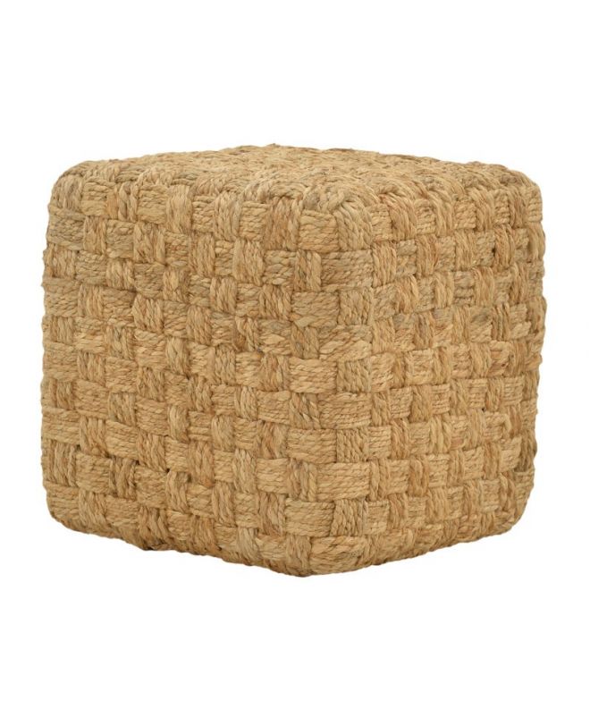 Σκαμπό Aropion Inart μπεζ 100% γιούτα 40x40x40εκ