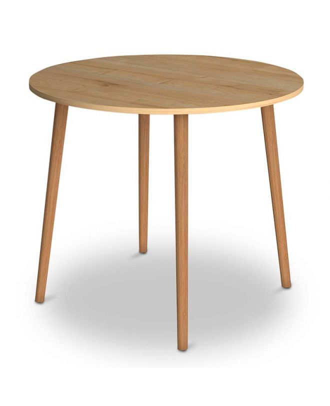 Τραπέζι Cruz  από μελαμίνη χρώμα oak 92x92x75εκ.