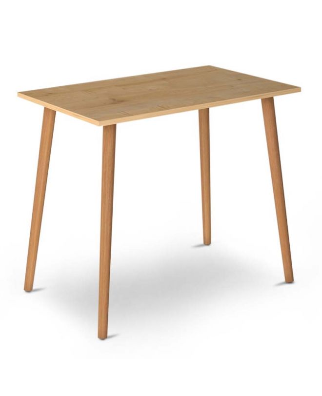 Τραπέζι Fiona  από μελαμίνη χρώμα oak 90x55x75εκ.