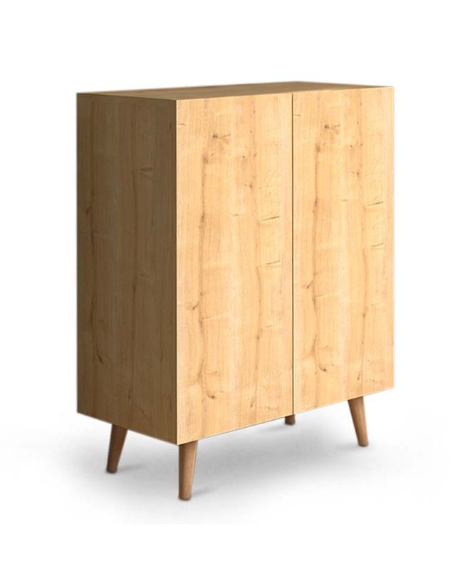 Παπουτσοθήκη μελαμίνης Luce  12 ζευγών χρώμα oak 70x35x85εκ.