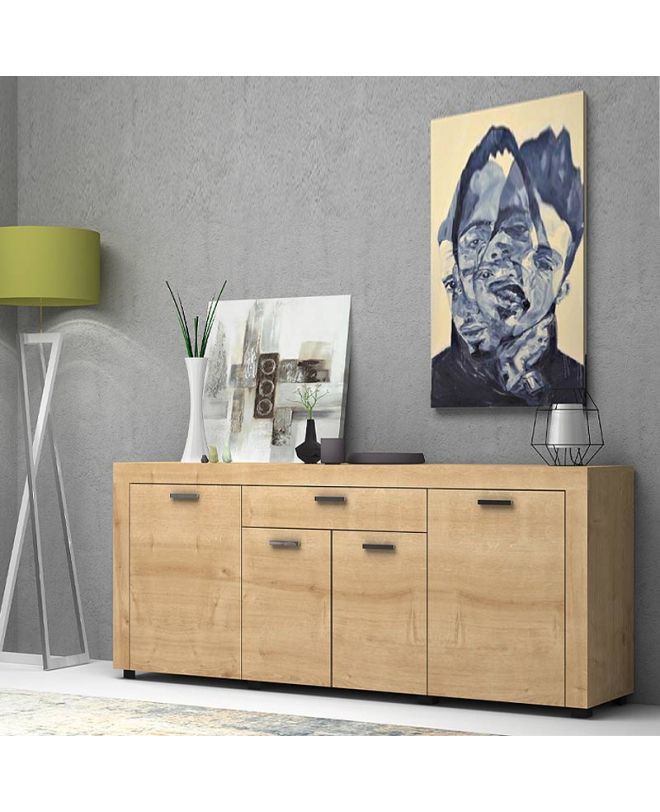 Μπουφές μελαμίνης Joseph  χρώμα sonoma 177x40x76εκ.