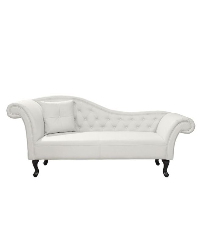 ΑΝΑΚΛΙΝΔΡΟ T.CHESTERFIELD NIOVI HM3007.02 PU ΛΕΥΚΟ ΑΡ. ΜΠΡΑΤΣΟ 190x61x84Yεκ.