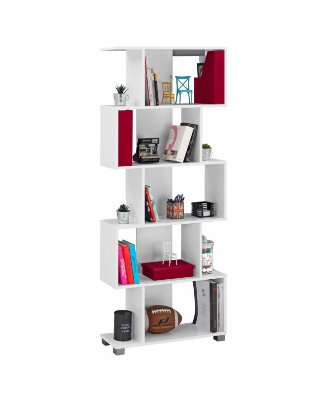 ΒΙΒΛΙΟΘΗΚΗ ΜΕΛΑΜΙΝΗΣ HM2385.04 ΛΕΥΚΗ 70x25x177 εκ.