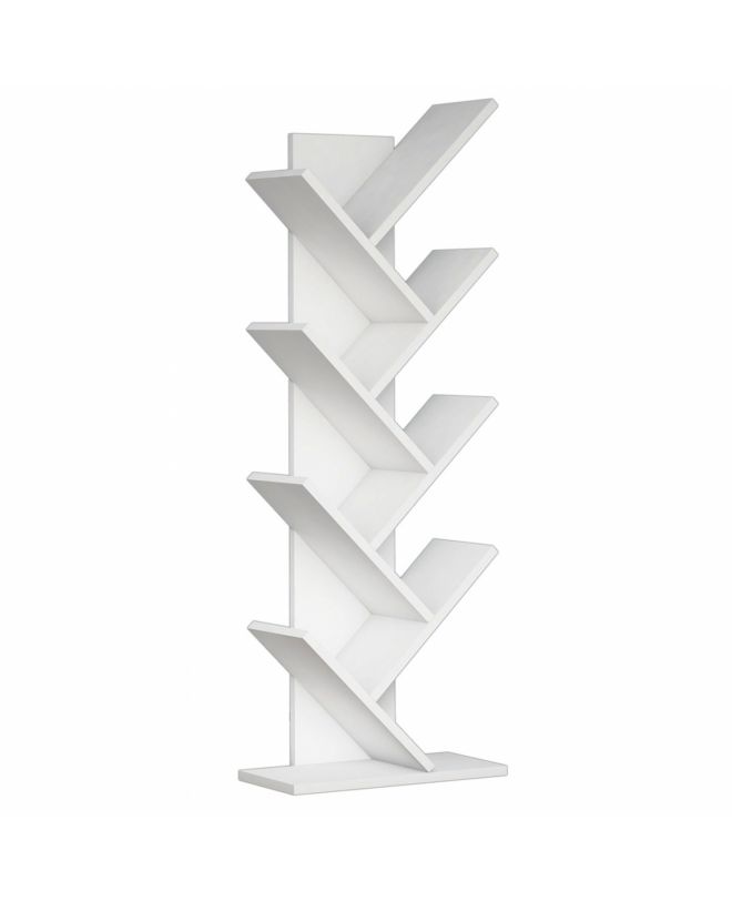 ΒΙΒΛΙΟΘΗΚΗ LIANA ΜΕΛΑΜΙΝΗΣ ΛΕΥΚΟ 46x22x128,5Yεκ.HM9028.13