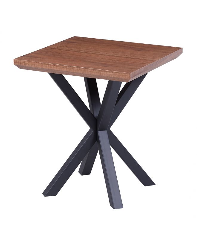 ΒΟΗΘΗΤΙΚΟ ΤΡΑΠΕΖΑΚΙ ΣΑΛΟΝΙΟΥ HM9471.02 MDF ΜΕ ΚΑΠΛΑΜΑ ΑΠΟ ΞΥΛΟ ΚΑΡΥΔΙΑΣ-ΜΕΤΑΛ.ΒΑΣΗ 50x50x58Υεκ.