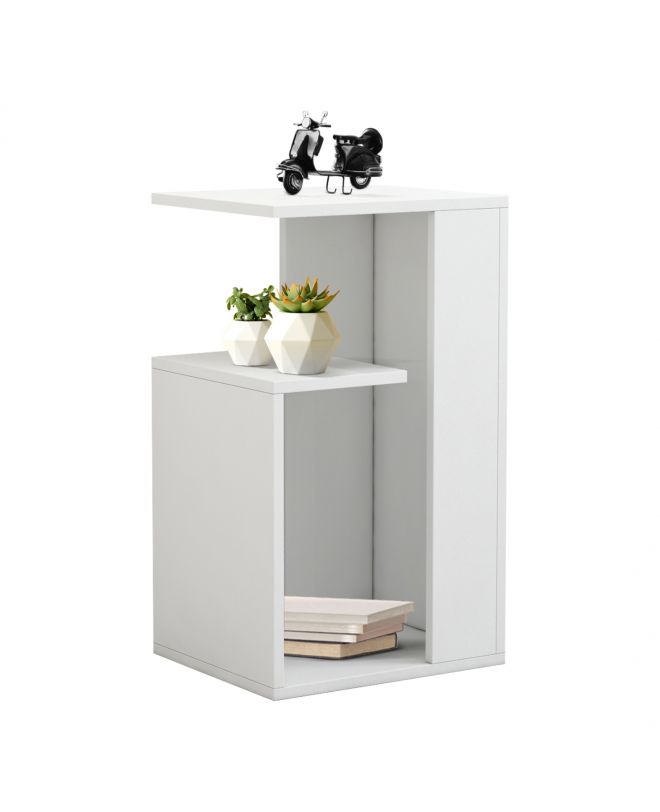 ΒΟΗΘΗΤΙΚΟ ΤΡΑΠΕΖΙ DAWN ΜΕΛΑΜΙΝΗΣ ΛΕΥΚΟ 35X29,5X60Yεκ.HM8880.11
