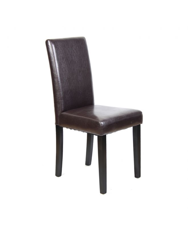 MALEVA-L Καρέκλα PU Καφέ - Wenge  42x56x93cm
