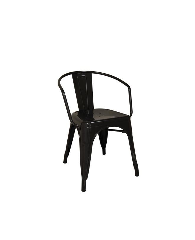 RELIX Πολυθρόνα-Pro, Μέταλλο Βαφή Μαύρο  52x49x72cm