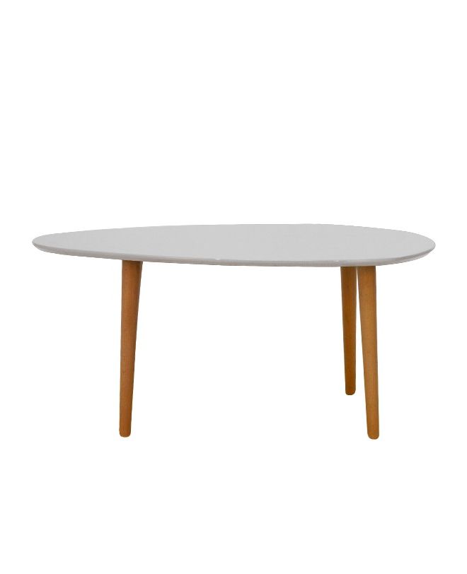 FINE Τραπεζάκι Σαλονιού Καθιστικού, Άσπρο  89x48x34cm