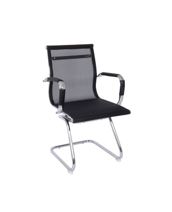 BF3200V Πολυθρόνα Γραφείου Επισκέπτη - Mesh Μαύρο  55x60x91cm