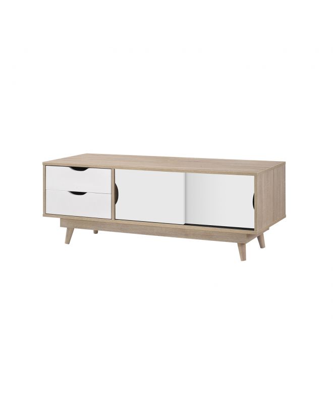 ALIDA Έπιπλο TV Απόχρωση Sonoma - Άσπρο  120x45x45cm
