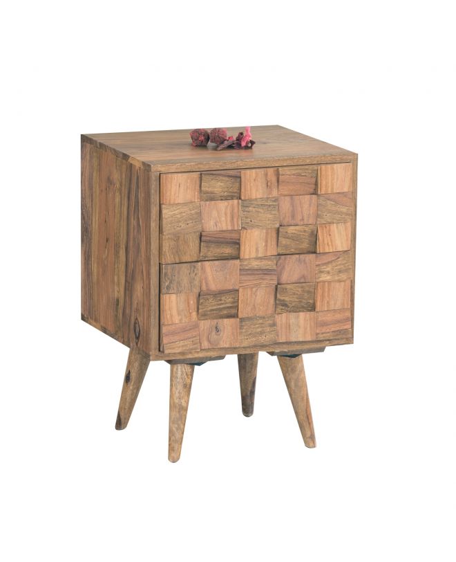 TEKA Κομοδίνο Ξύλο Ακακία Φυσικό  40x35x55cm
